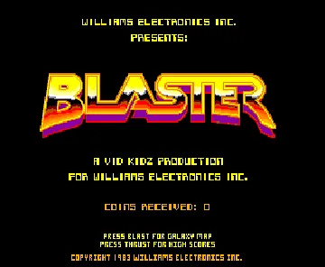 Blaster screen shot title